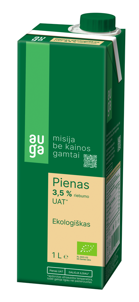 Pienas* EKO UHT 2,5%, 1L