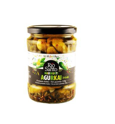 Marinuoti agurkai RIO SANTO, 950g./520 g.