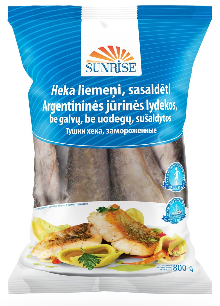 Argentininės jūrinės lydekos b/g b/u "Sunrise", 800 gr