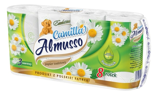 Tualetinis popierius ALMUSSO CAMILLA 3 sl. (1 rul./16 m), 8 vnt