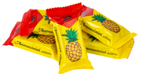 Saldainiai ANANASINIAI 1kg