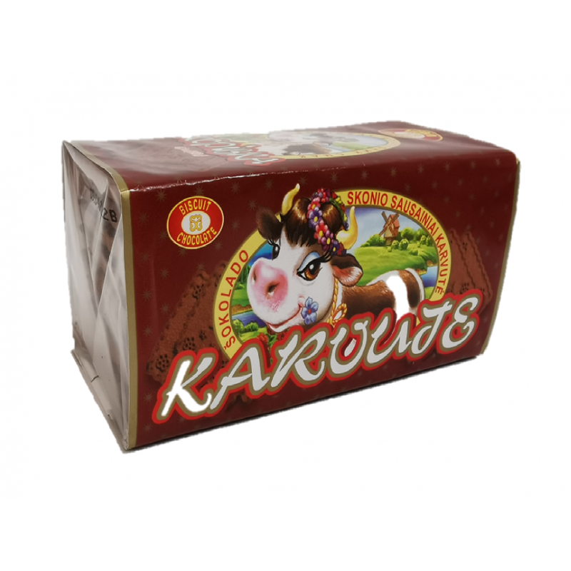 Sausainiai KARVUTĖ šokolado skonio 180g