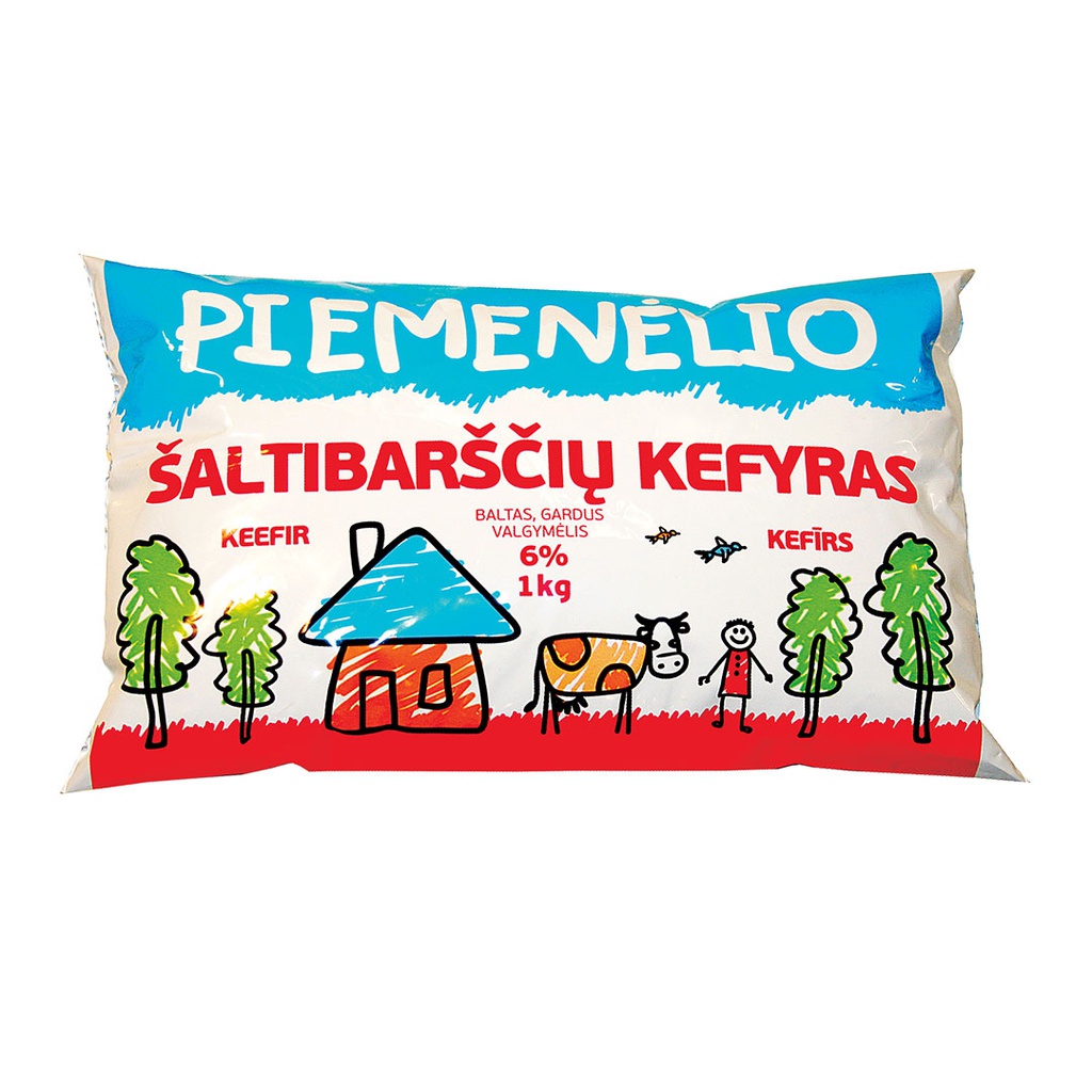 Kefyras* PIEMENĖLIO šaltibarščiams 6% 1L RVN