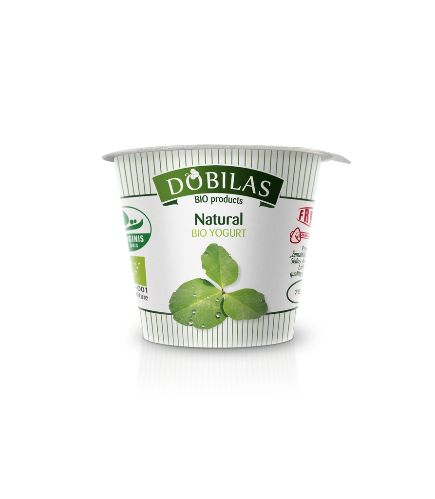 Jogurtas ekologiškas DOBILAS 3,8% 125g ŽP