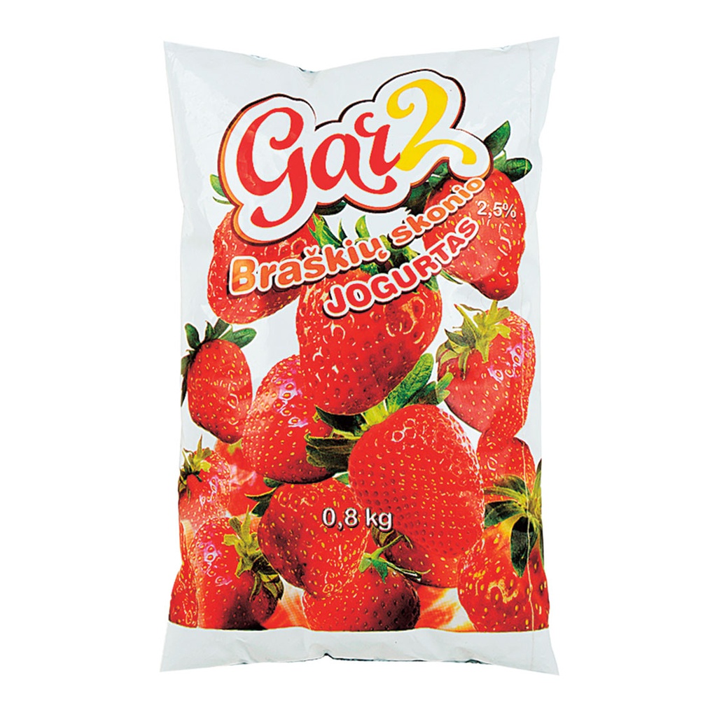 Jogurtas geriamas GAR2 braškių sk. 800ml