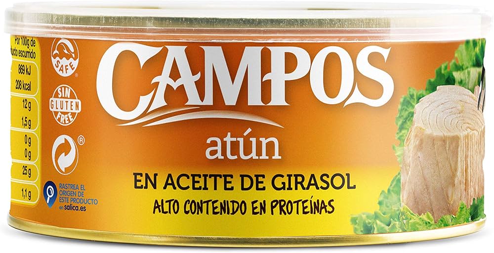Konservuotas Tunas CAMPOS gabalinis aliejuje 500g LMD