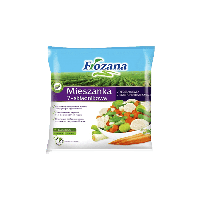 Šaldytas FROZANA 7 daržovių rinkinys 400g PKPC
