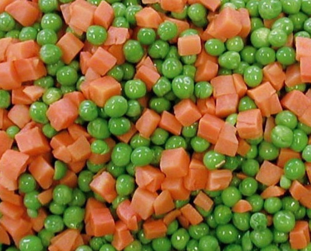 Šaldytas morkų ir žirnelių mišinys 2,5 kg FDL
