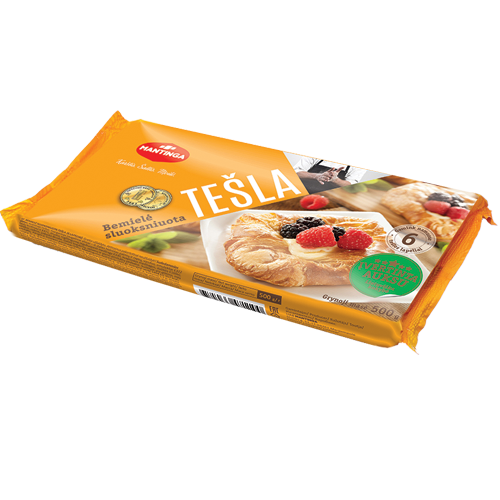 Tešla* sluoksniuota bemielė suš. lapais 500g MNT