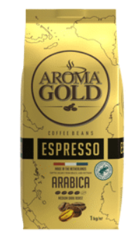 Kavos pupelės AROMA GOLD ESPRESSO, 1kg
