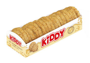 Traškūs Kiddy  avižiniai sausainiai  su sezamų sėklomis 190g