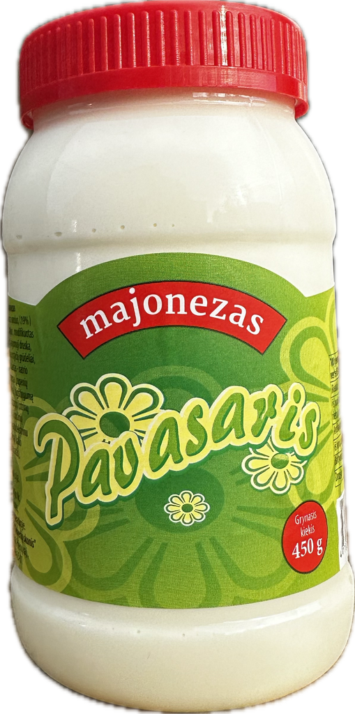 Majonezas "Pavasaris" 19% rieb. 450g PET