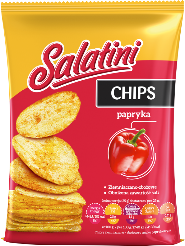 PAPRIKŲ SK. BULVIŲ-JAVŲ UŽKANDIS SALATINI 25g