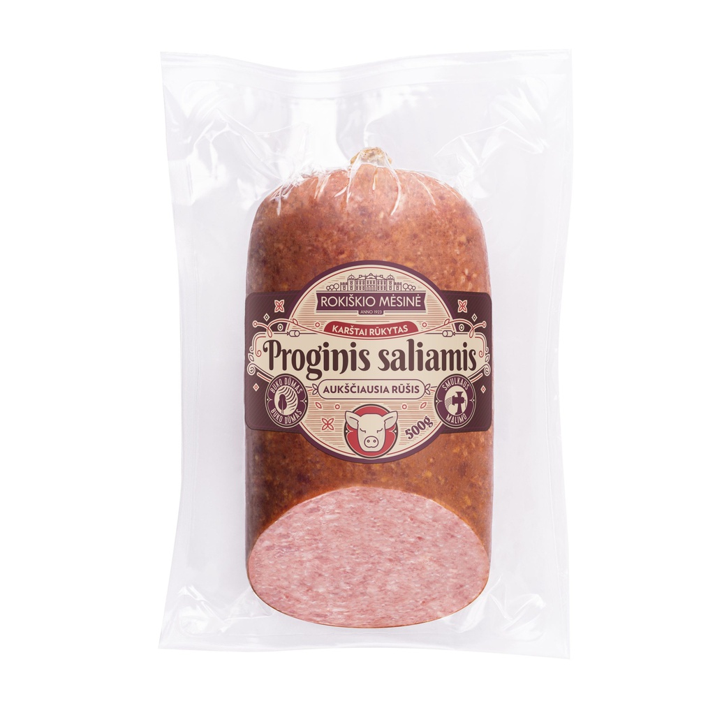 Proginis saliamis k/r ., a/r., vak 500 g DVD
