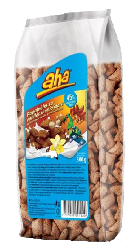 AHA pagalvėlės su vanilės skonio įdaru, 300g