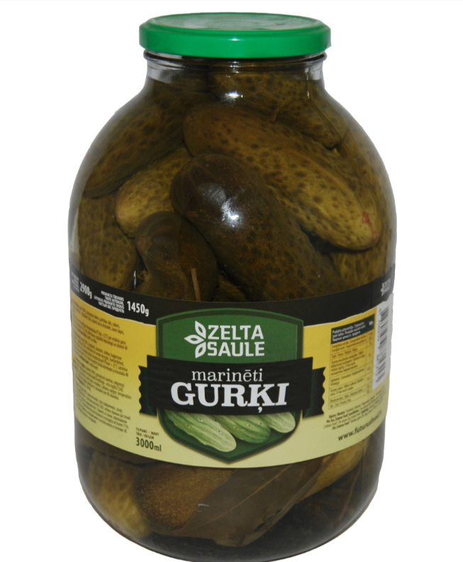 Marinuoti agurkai Gurki 2,90kg/1,45kg LMD