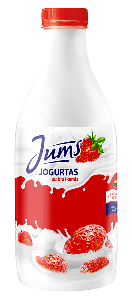 Geriamas jog. "Jums" su braškėmis 1,5% rieb. 1kg ŽP