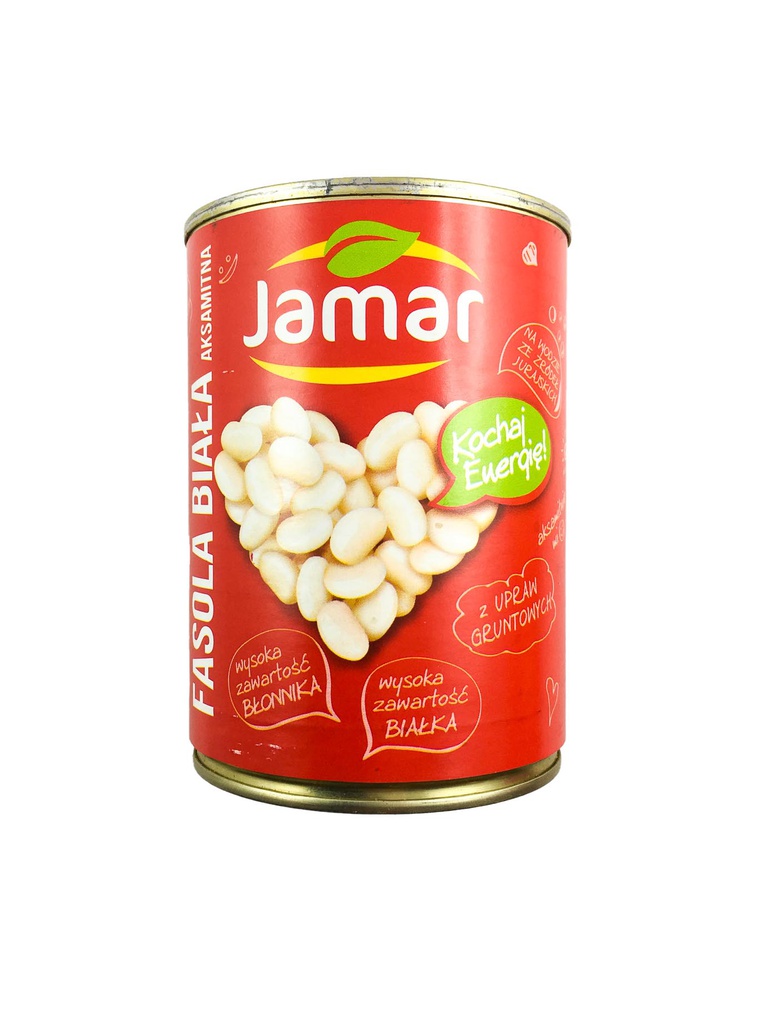 Konservuotos baltos pupelės JAMAR 400g LMD
