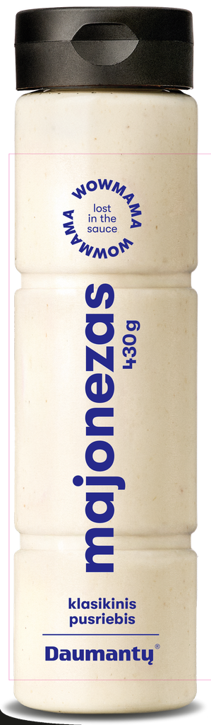 Majonezas "Wowmama" pusriebis 34% rieb. 430g DAU