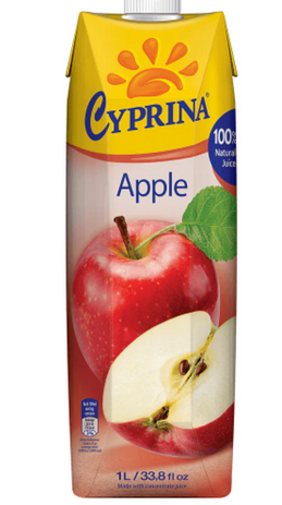 Sultys CYPRINA obuolių 100% 1L LMD