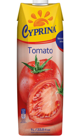 Sultys CYPRINA pomidorų 100% 1L LMD