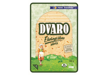 Ekologiškas "Dvaro" sūris 50%r.s.m.,raikytas 150g
