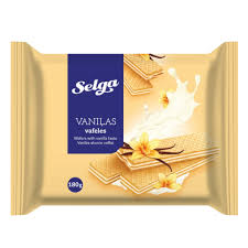 SELGA vanilininiai vafliai, 180g